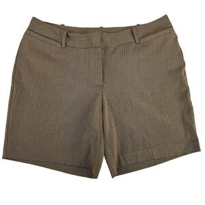 JM Collection Women Shorts 12 S Dress Shorts Brown